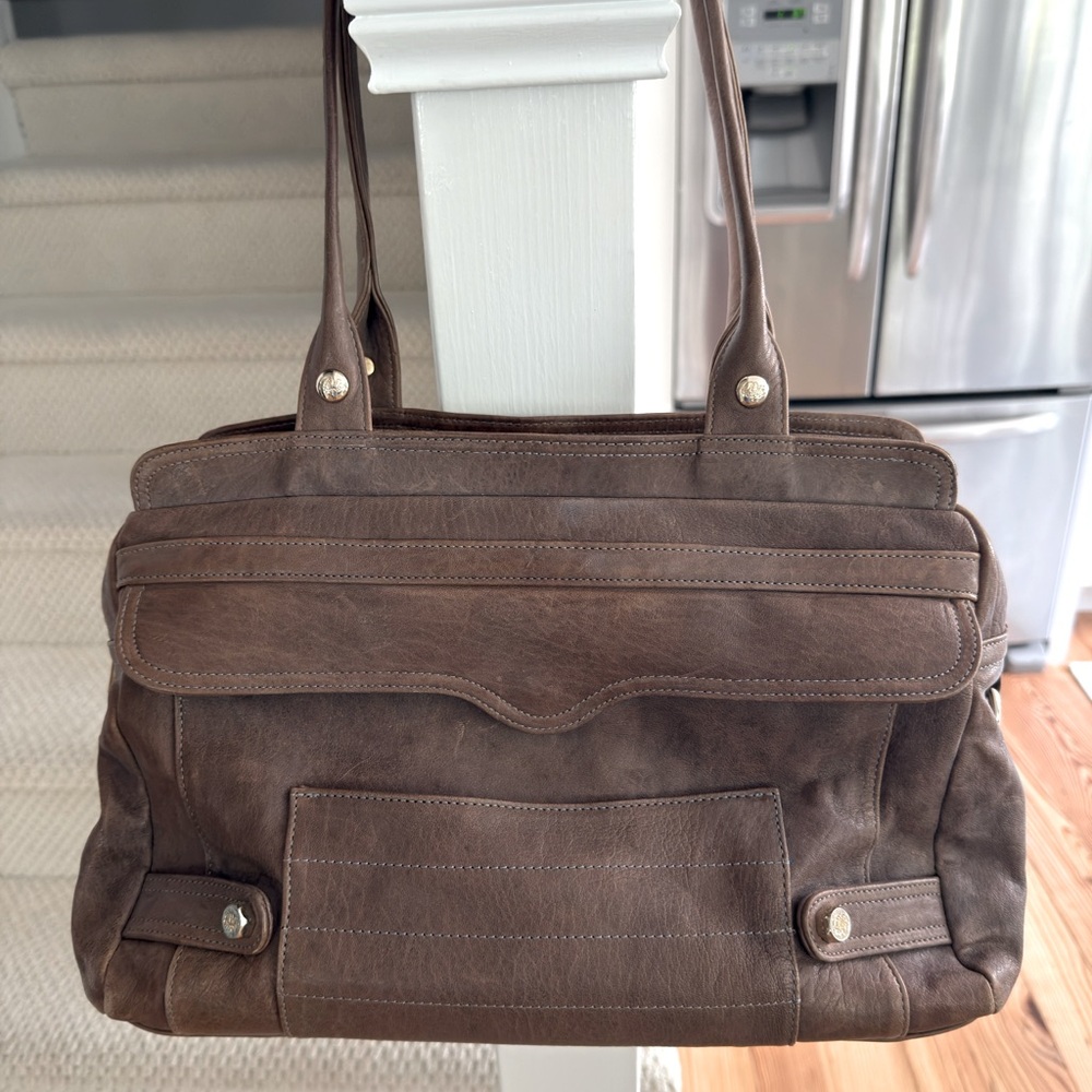 Rebecca Minkoff "MAB" Brown/Grey Leather Bag